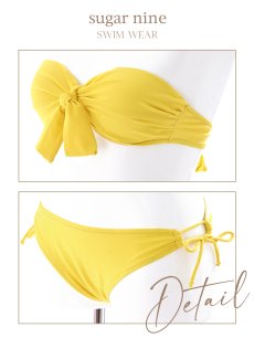 画像10: 【即日発送】【ビキニ】【水着】ワンカラーバンドゥビキニ[YMT] (10)