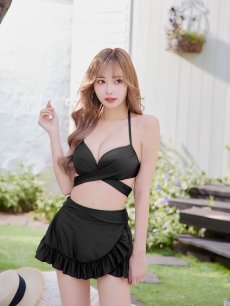 画像26: 【即日発送】【ビキニ】【水着】ホルターネックハイウエストビキニ[YMT] (26)