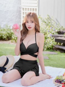 画像23: 【即日発送】【ビキニ】【水着】ホルターネックハイウエストビキニ[YMT] (23)