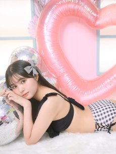 画像7: 【即日発送】【水着セール】【ビキニ】【水着】ギンガムフリルビキニ[M190-SW-23PY][YMT] (7)