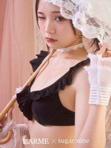 画像2: 【即日発送】【ビキニ】【水着】フリルx千鳥ビキニ[M191-SW-23PY][YMT] (2)
