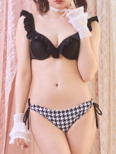 画像5: 【即日発送】【ビキニ】【水着】フリルx千鳥ビキニ[M191-SW-23PY][YMT] (5)