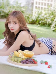 画像15: 【即日発送】【ビキニ】【水着】フリルx千鳥ビキニ[YMT] (15)