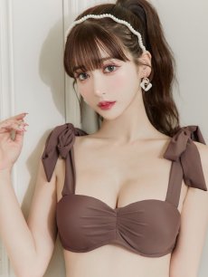 画像13: 【即日発送】【水着セール】【ビキニ】【水着】トワルドジュイ柄 / ショルダーリボンビキニ[YMT][M194-HS-23NN] (13)