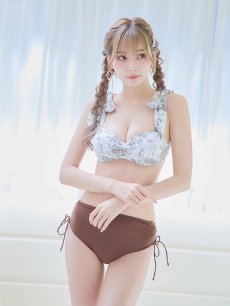 画像11: 【即日発送】【ビキニ】【水着】トワルドジュイ柄 / ショルダーリボンビキニ[YMT] (11)