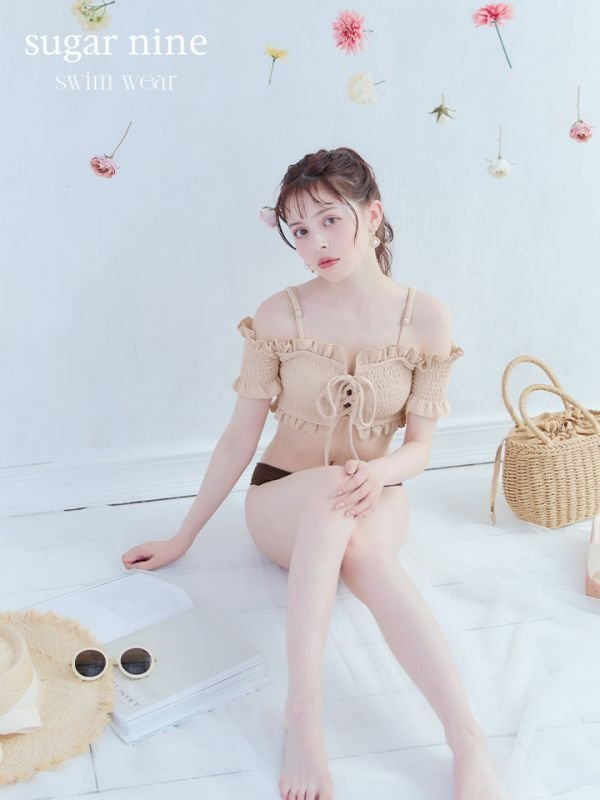 水着セール!】【即日発送】【ビキニ】【水着】オフショルビキニ /無地