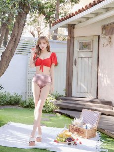 画像15: 【即日発送】【ビキニ】【水着】パフスリーブ2wayビキニ[M200-SW-23PY][YMT] (15)