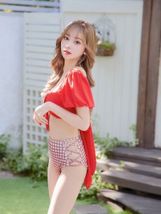 画像17: 【即日発送】【ビキニ】【水着】パフスリーブ2wayビキニ[M200-SW-23PY][YMT] (17)