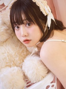 画像6: 【即日発送】【ビキニ】【水着】フリルレースビキニ /ベアトップ/ペプラム/2点セット[YMT] (6)