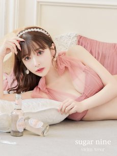 画像30: 【即日発送】【ビキニ】【水着】チュールリボン バストアップ ビキニ 2点セット[YMT] (30)