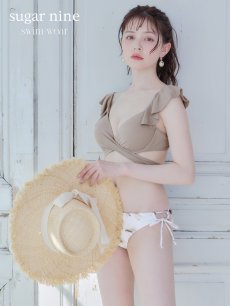 画像2: 【即日発送】【ビキニ】【水着】クロスカットフリルビキニ[YMT][M212-HS-23NN] (2)