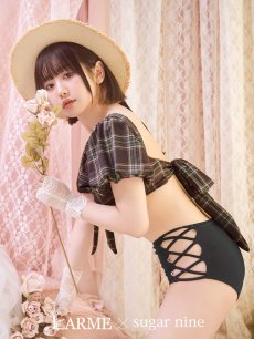 画像1: 【即日発送】【ビキニ】【水着】パフスリーブ2wayビキニ[M214-SW-23PY][YMT] (1)