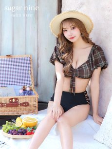 画像8: 【即日発送】【ビキニ】【水着】パフスリーブ2wayビキニ[M214-SW-23PY][YMT] (8)