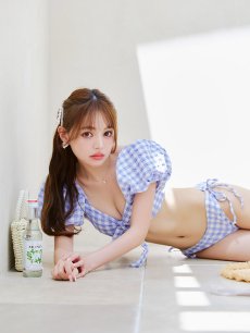 画像17: 【即日発送！】【ビキニ】【水着】ギンガムチェックパフスリビキニ 2点セット[YMT] (17)