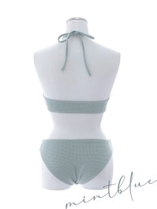 画像23: 【ビキニ】【水着】ホルターネックリブシンプルビキニ 2点セット[YMT] (23)