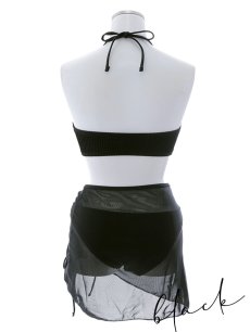 画像24: 【即日発送！】【ビキニ】【水着】シアースカート付きシンプルビキニ 3点セット[YMT] (24)