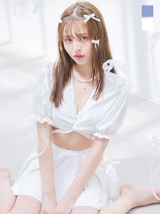 画像1: 【即日発送】【ビキニ】【水着】羽織＆スカート付き4WAYビキニ 4点セット[YMT] (1)