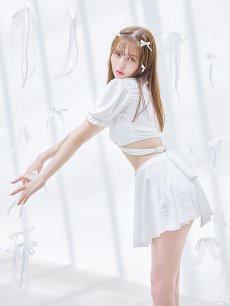 画像10: 【即日発送】【ビキニ】【水着】羽織＆スカート付き4WAYビキニ 4点セット[YMT] (10)