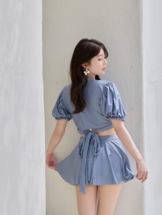 画像8: 【即日発送】【ビキニ】【水着】羽織＆スカート付き4WAYビキニ 4点セット 4点セット[FB01] (8)