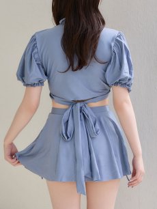 画像14: 【即日発送】【ビキニ】【水着】羽織＆スカート付き4WAYビキニ 4点セット 4点セット[FB01] (14)