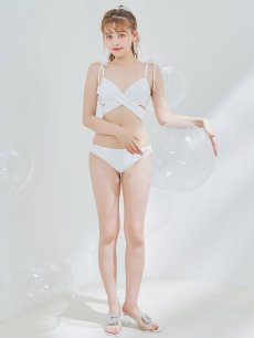 画像26: 【即日発送】【ビキニ】【水着】バッククロスリボンワンカラービキニ 2点セット [YMT] (26)