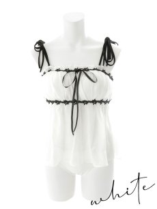 画像19: 【即日発送】【ビキニ】【水着】リボンストラップガーリービキニ   2点セット[YMT] (19)