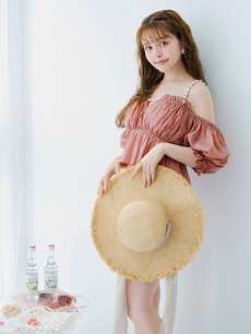 画像12: 【ビキニ】【水着】 パフスリーブフリルビキニ  2点セット[FB01]【一部予約 / 6月下旬発送予定】 (12)