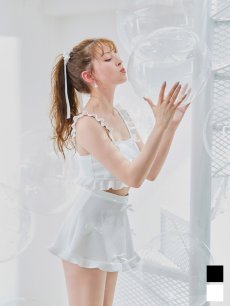 画像5: 【即日発送】【ビキニ】【水着】立体リボンフリルスカートビキニ  3点セット [YMT] (5)