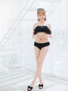 画像10: 【即日発送】【ビキニ】【水着】 ガーリーフリル×ビスチェ セットアップ ビキニ 2点セット[YMT] (10)