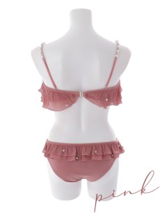 画像49: 【一部予約商品/6月上旬発送予定】【ビキニ】【水着】 ガーリーフリル×ビスチェ セットアップ ビキニ 2点セット[FB01] (49)