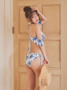 画像8: 【ビキニ】【水着】オフショル花柄リゾートビキニ 2点セット [FB01]【予約 / 6月中旬発送予定】 (8)