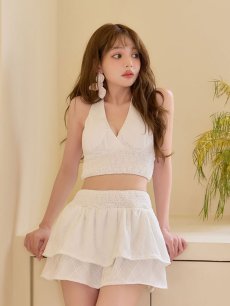 アイボリー　モデル：吉木千沙都（ちぃぽぽ）身長：158cm　着用サイズ：Fサイズ