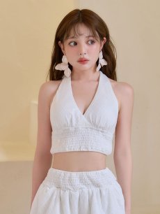 アイボリー　モデル：吉木千沙都（ちぃぽぽ）身長：158cm　着用サイズ：Fサイズ