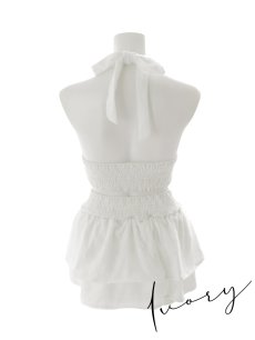 画像31: 【ビキニ】【水着】チェックレースホルターネックビキニ [FB01]【予約 / 6月下旬発送予定】 (31)