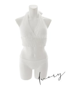 画像32: 【ビキニ】【水着】チェックレースホルターネックビキニ [FB01]【予約 / 6月下旬発送予定】 (32)