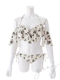 画像32: 【ビキニ】【水着】小花柄オフショルビキニ 2点セット[FB01]【予約 / 6月上旬発送予定】 (32)