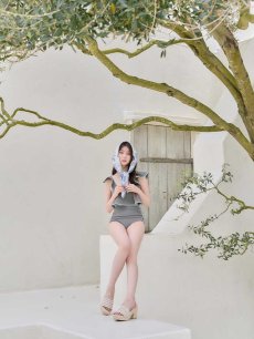 画像11: 【ビキニ】【水着】フリル×バイカラー・ハイウエストビキニ 2点セット 2点セット[FB01]【予約 /6月上旬発送予定】 (11)