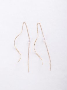 画像4: 【ピアス】ウェーブラインロングピアス【Fサイズ/1カラー】 (4)
