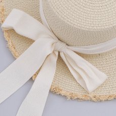 画像3: 【即日発送】【浴衣小物：麦わら帽子】リボン付きストローハット[YMT] (3)
