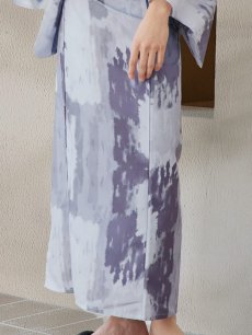 画像18: 【即日発送！】【メンズ浴衣】くすみブルーグレーモザイク柄浴衣【浴衣・帯・下駄セット】 [YMT] (18)