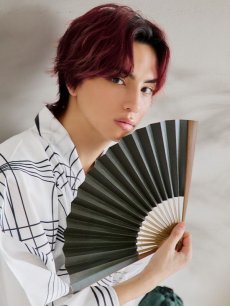 画像9: 【即日発送！】【メンズ浴衣】ホワイト×ブラック線画浴衣【浴衣・帯・下駄セット】 [YMT] (9)