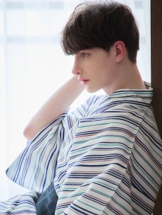 画像13: 【即日発送】【メンズ浴衣】白地にスタイリッシュなストライプ紳士浴衣【浴衣・帯・下駄セット】【YMT】 (13)