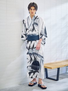 画像10: 【即日発送】【メンズ浴衣】水墨デザイン紳士浴衣 [YMT] (10)