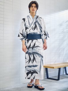 画像4: 【即日発送】【メンズ浴衣】水墨デザイン紳士浴衣 [YMT] (4)