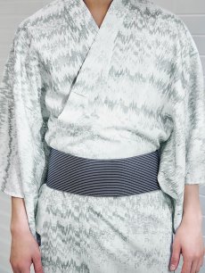 画像13: 【即日発送】【メンズ浴衣】グレイッシュニュアンス紳士浴衣 [YMT] (13)