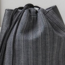 画像3: 【即日発送】【浴衣小物/メンズバッグ】縞模様信玄袋【1カラー】[OF04] (3)