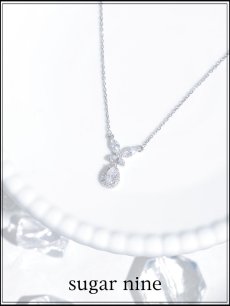 画像1: 【アクセサリー：ネックレス】バタフライドロップビジューネックレス【1カラー】[OF02]【YN】 (1)