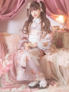 画像16: 【即日発送】【浴衣】 大人スウィートフラワー 薔薇 バラ ローズ 浴衣 【浴衣3点セット 浴衣/帯/下駄】 [YMT] (16)