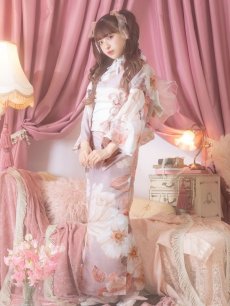 画像6: 【即日発送】【浴衣】 大人スウィートフラワー 薔薇 バラ ローズ 浴衣 【浴衣3点セット 浴衣/帯/下駄】 [YMT] (6)