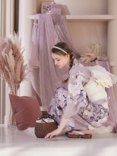 画像9: 【即日発送】【浴衣】大人スウィートフラワー 牡丹柄 浴衣 【浴衣3点セット 浴衣/帯/下駄】 [YMT] (9)